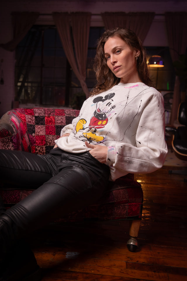Mickey Mouse - 1980s Sweatshirt