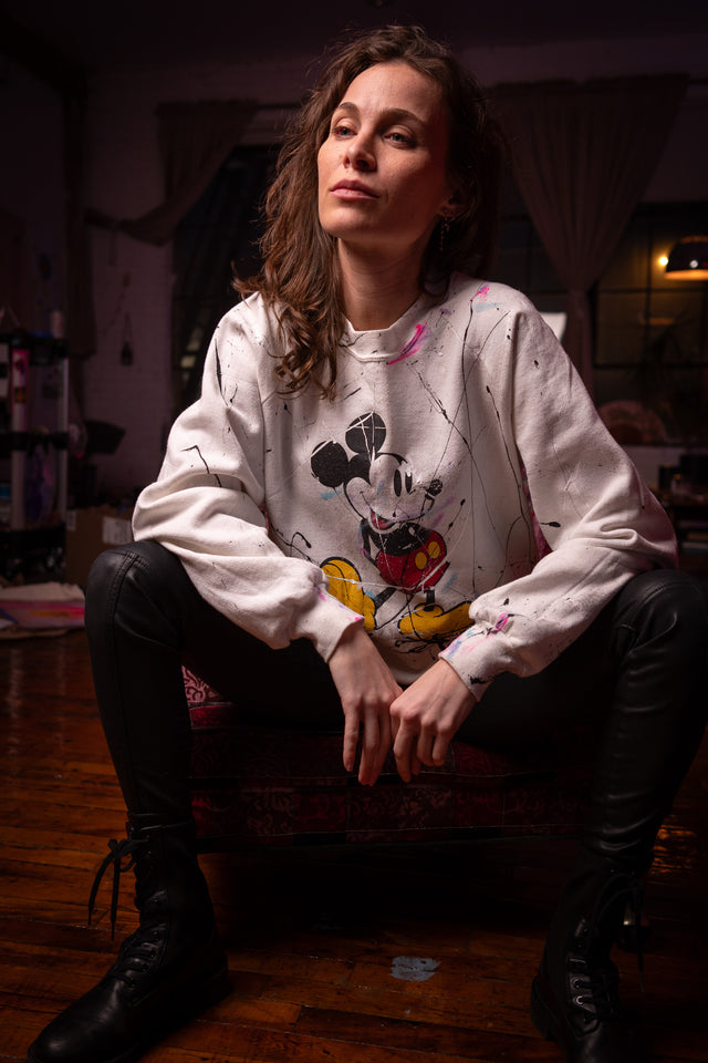 Mickey Mouse - 1980s Sweatshirt